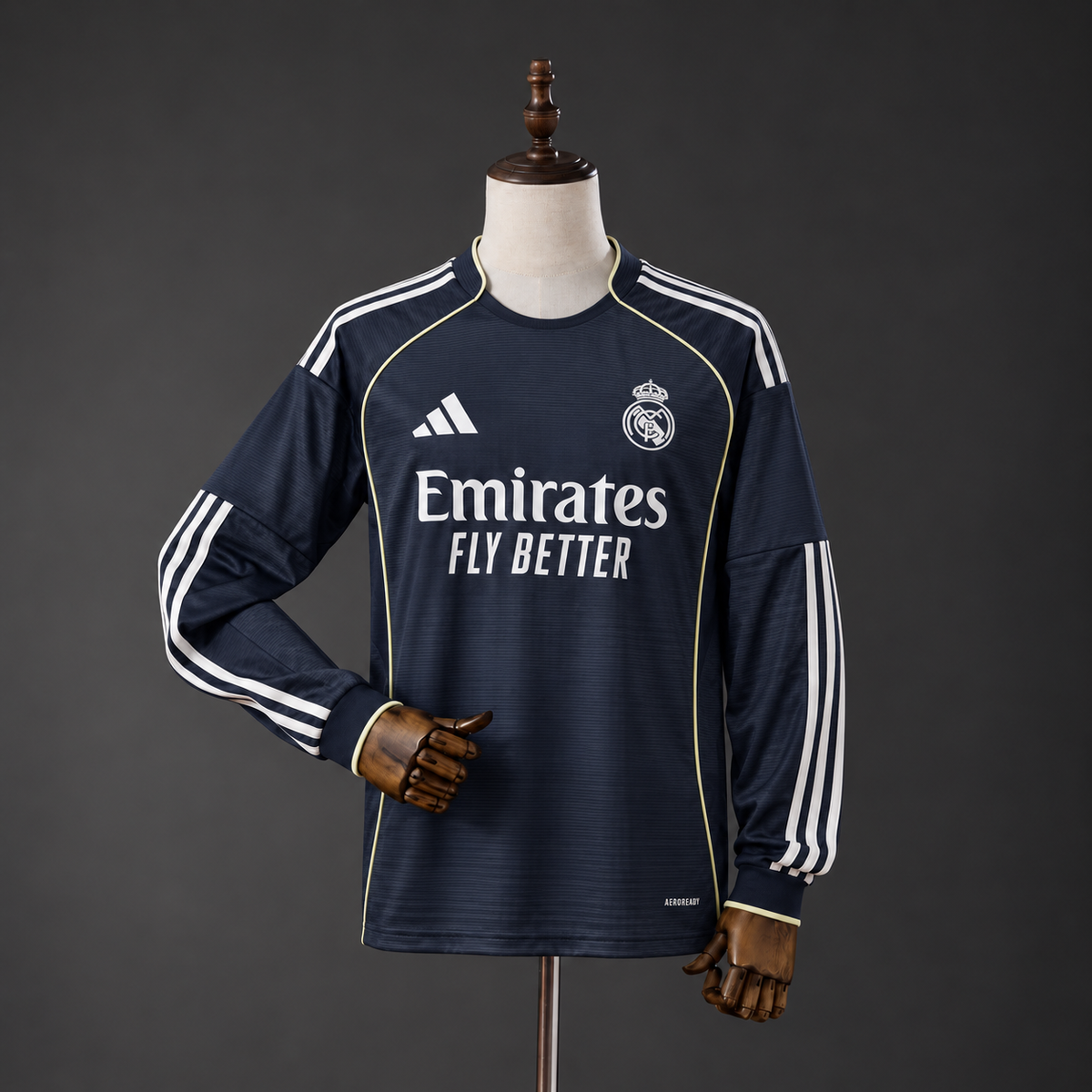25/26 Real Madrid Away Jersey (Long Sleeved)