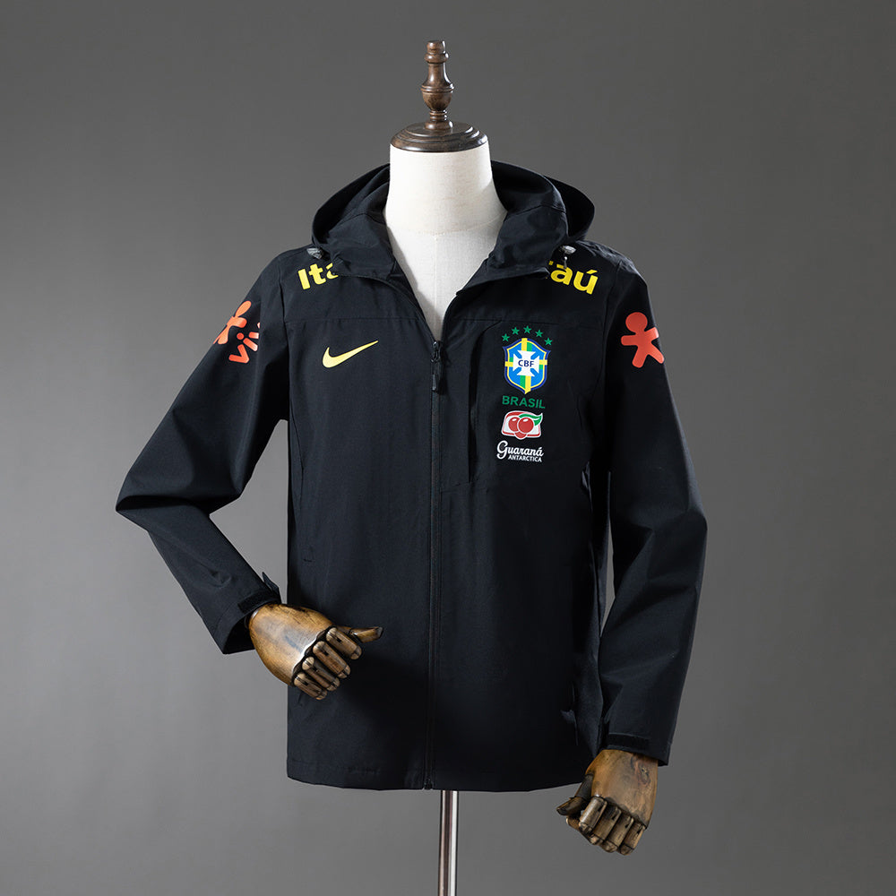 Brazil Black Windbreaker