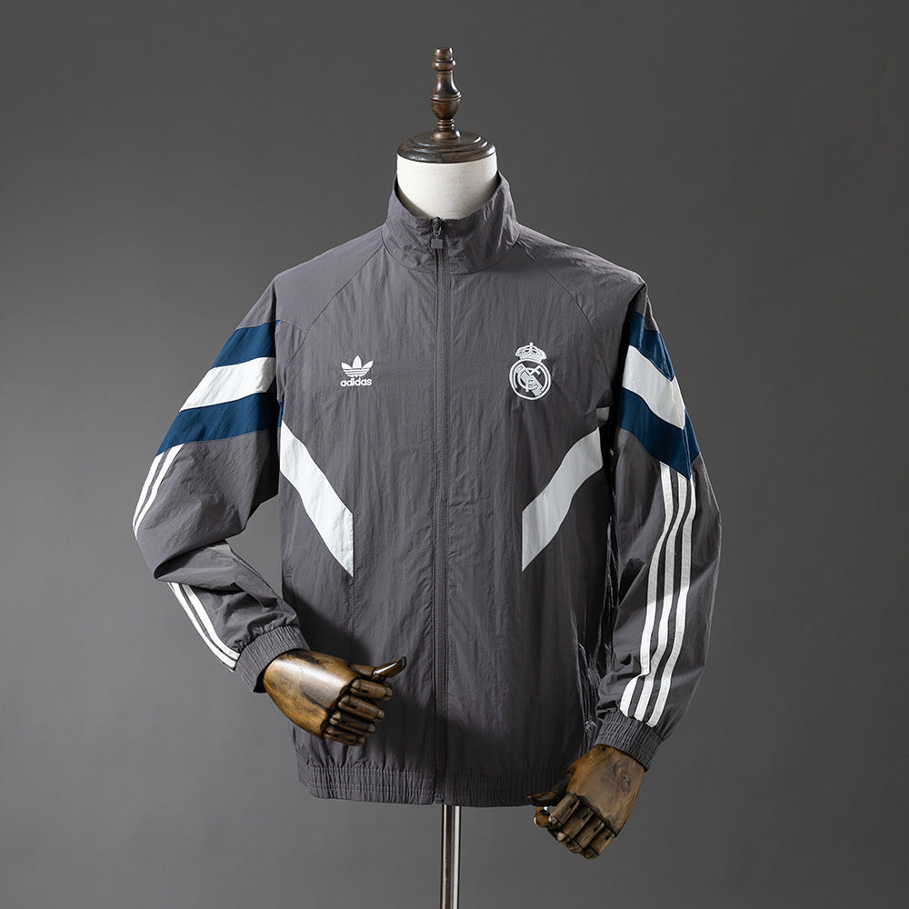 Real Madrid Grey Windbreaker