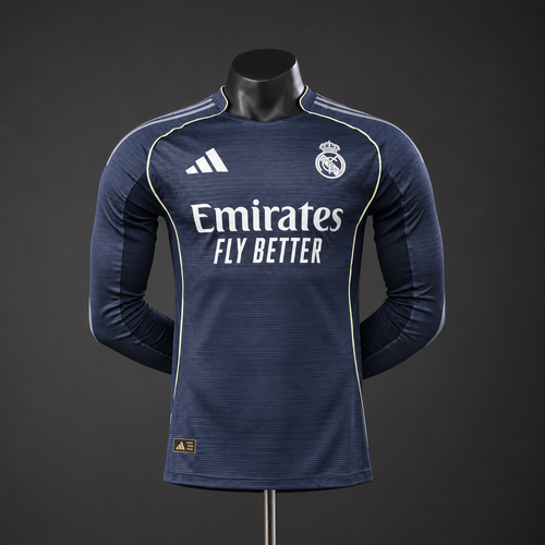25/26 Real Madrid Away Jersey (Long Sleeved)